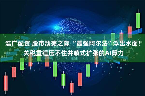 浩广配资 股市动荡之际 “最强阿尔法”浮出水面! 关税重锤压不住井喷式扩张的AI算力