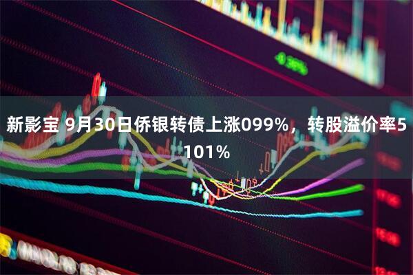 新影宝 9月30日侨银转债上涨099%，转股溢价率5101%